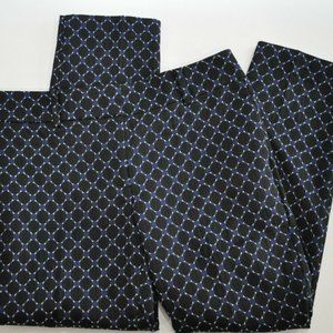Ann Taylor Devin Pant - Blue Circle Jacquard 2